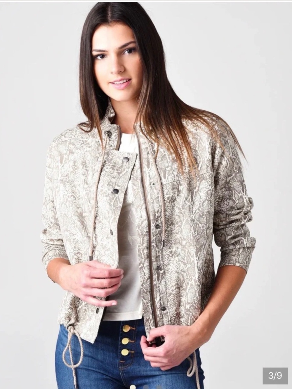 Rails Tennessee Snake Print Utility Jacket Sz L